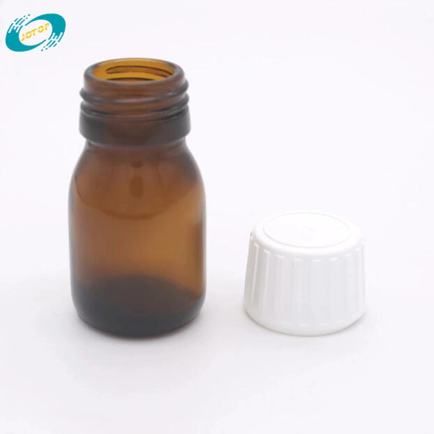 Tamper Evident Plastic Cap with Inner Plug for DIN28 Syrup Glass Bottles