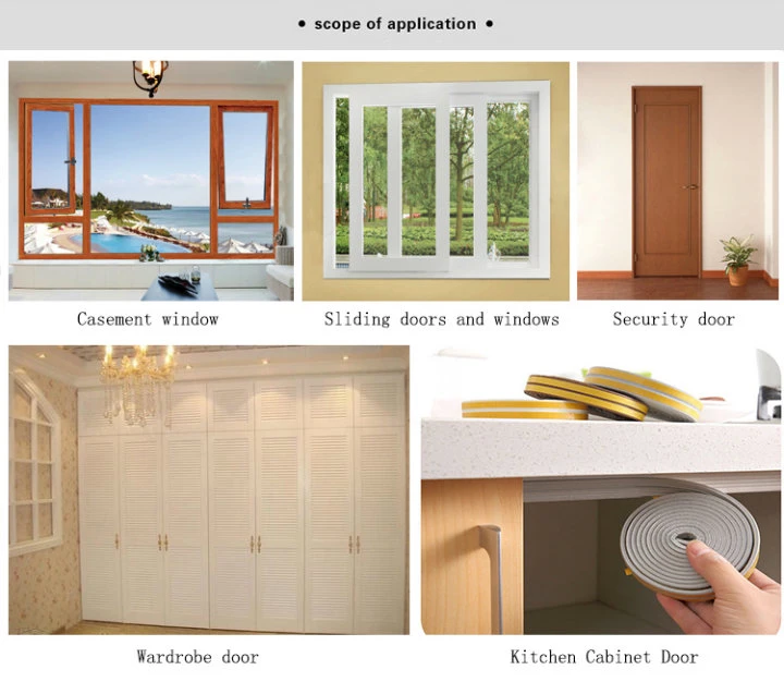 Self-Adhesive EPDM Rubber Foam Seal Strip for Door and Window